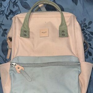 Pink Colorblock Backpack/Daypack